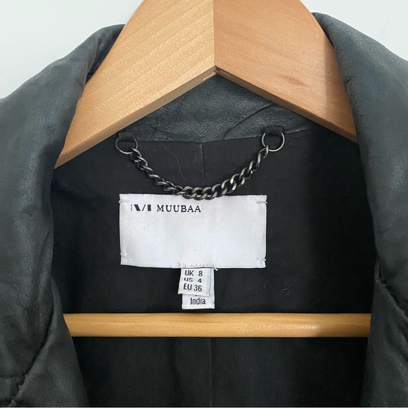 Muubaa Sandpiper Leather Biker Jacket - Picture 8 of 13